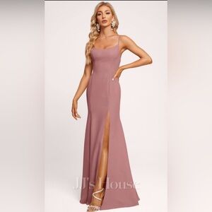 JJ’s House Mauve Chiffon Dress